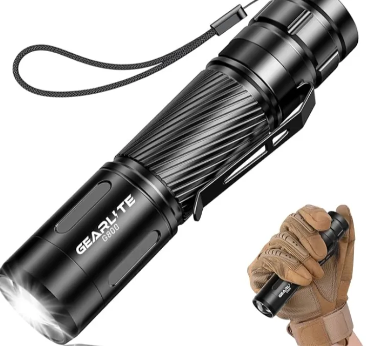 GEARLITE LED Taschenlampe Aufladbar (2000 Lum) für 4,00 € inkl. Prime-Versand (statt 9,99 €)