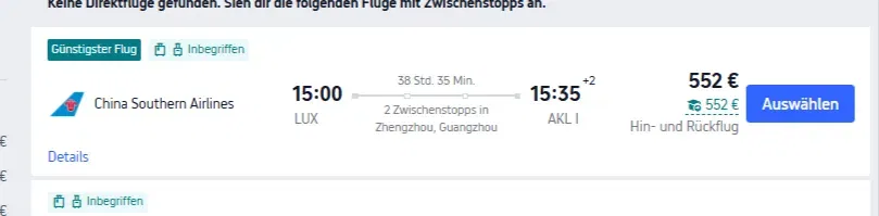 Schnäppchen, Deals Und Rabattcodes Des Tages: Günstige Flüge Von Luxemburg Nach Auckland