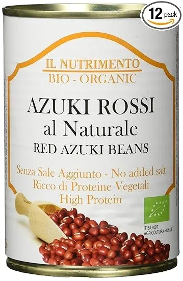 L NUTRIMENTO Rote Azukibohnen ( Reich an Proteinen – Ohne Salzzusatz – 12x400g) ab 10,54 € inkl. Prime Versand (statt 17,52 €)