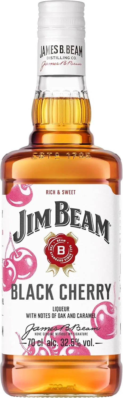 Jim Beam Bourbon Whisky Black Cherry (32,5 % Vol., 700ml) ab 10,92 € inkl. Prime-Versand