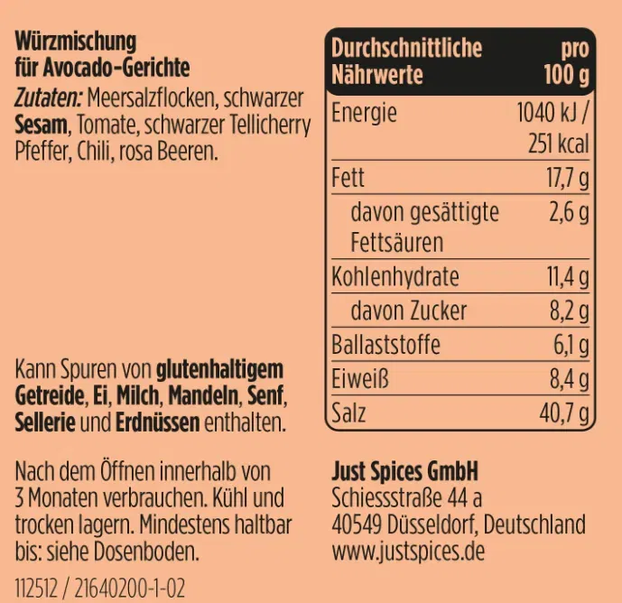 Schnäppchen, Deals Und Rabattcodes Des Tages - Just Spices Avocado Topping