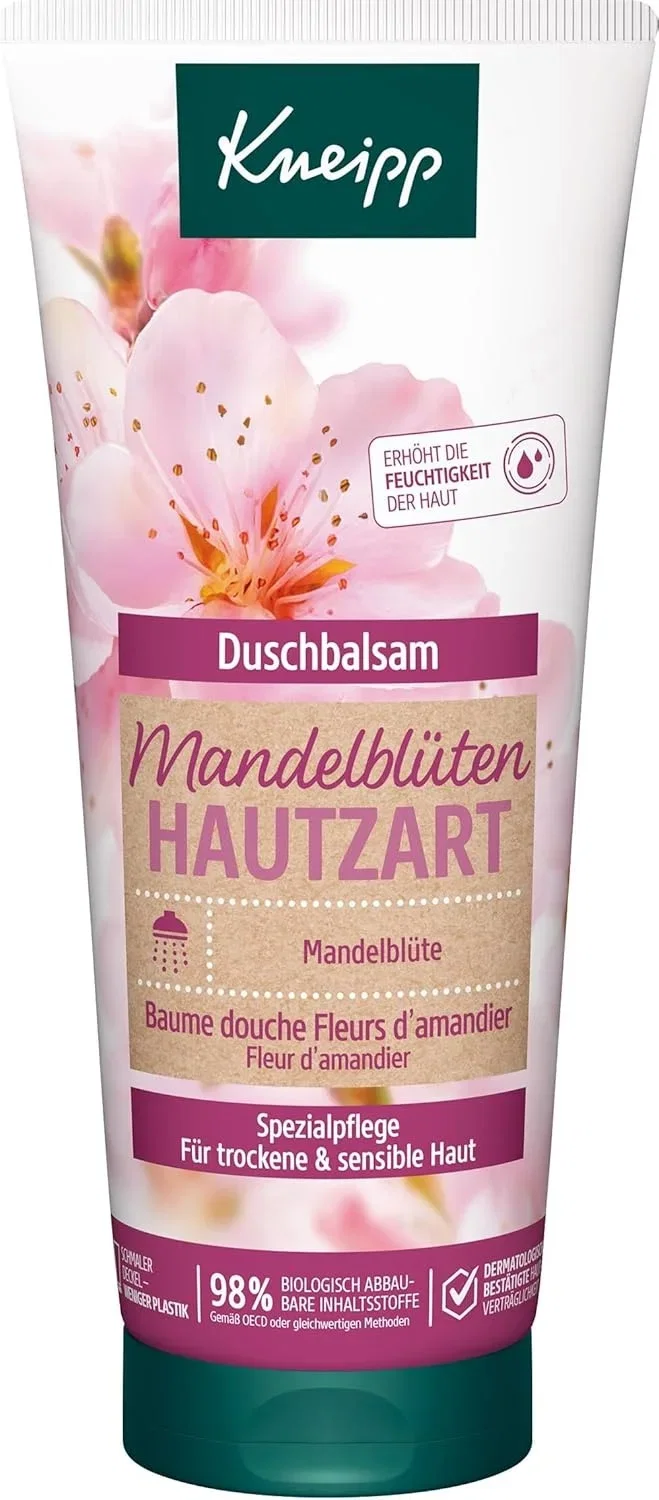 4x Kneipp Duschbalsam Mandelblüten Hautzart 200ml