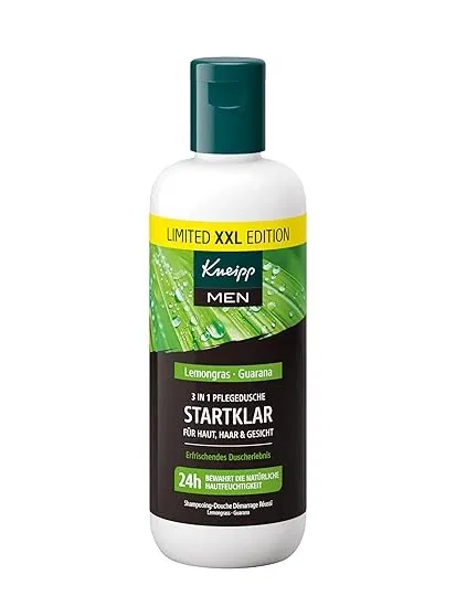 Kneipp MEN XXL Duschgel 3 in 1 Startklar mit Lemongras und Guarana (400ml) ab 3,28 € inkl. Prime-Versand