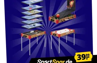 Schnäppchen, Deals und Rabattcodes des Tages: MUWO Masterplay 12-in-1 Multigame-Spieletisch