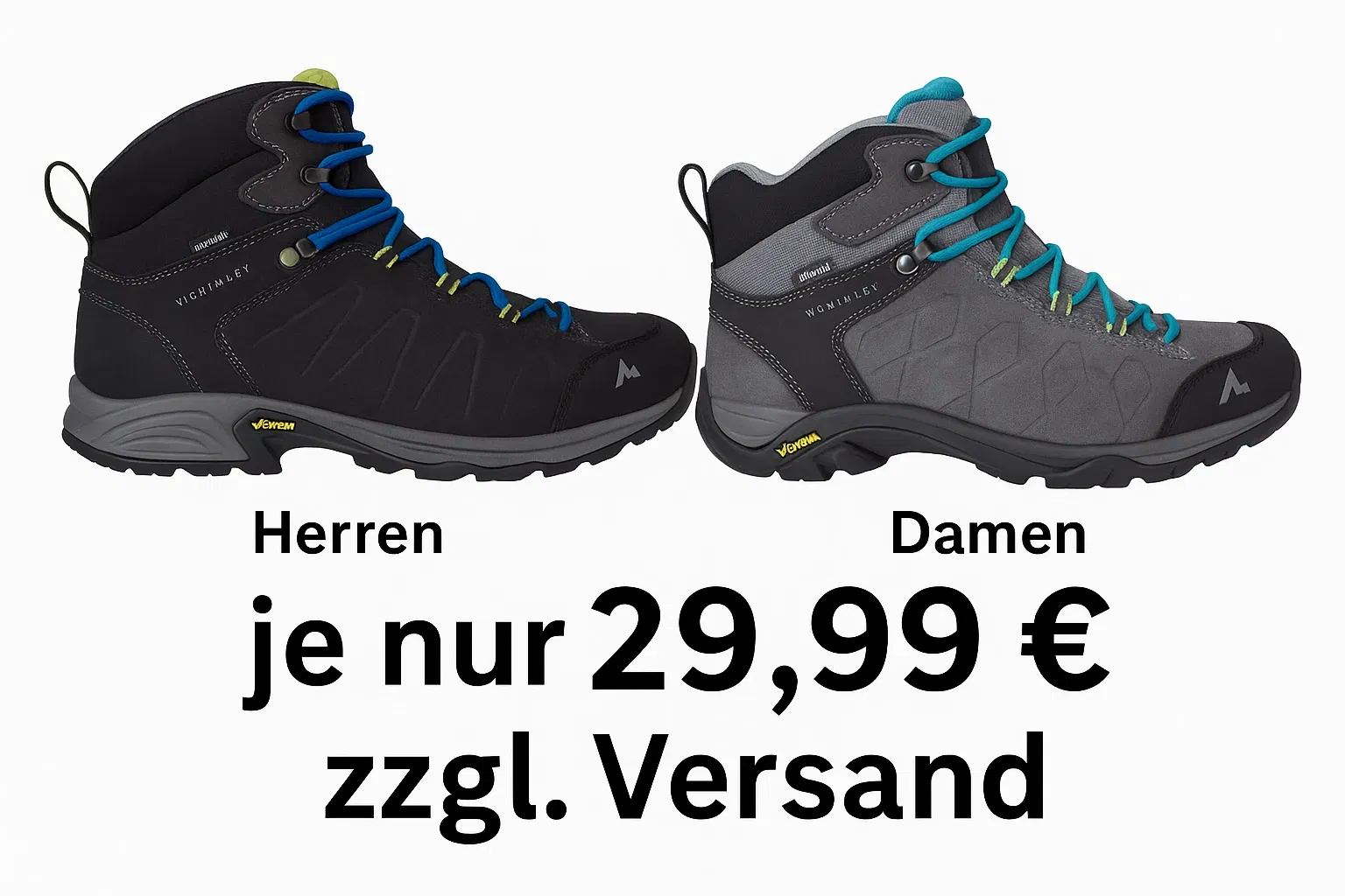 McKINLEY Herren oder Damen Wanderstiefel Denali II MID AQX (D: Gr. 36,5 bis 43/H: Gr. 40 bis 45,5) für 34,98 € inkl. Versand
