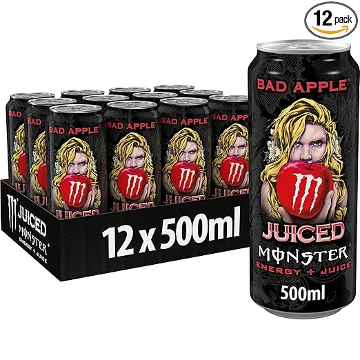 Monster Energy Bad Apple Energy Drink 12er Pack (12x500ml) ab 9,61 € inkl. Prime-Versand zzgl. Pfand