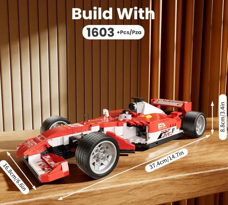 Klemmbausteine: Mould King 10035 Formel 1 Rennwagen (1603 Teile) für 36,95 € inkl. Prime-Versand (statt 60,00 €)