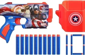 Nerf Marvel Captain America Dart-Blaster mit 10 Nerf Elite-Darts für 7,62 € inkl. Prime-Versand (statt 16,00 €)