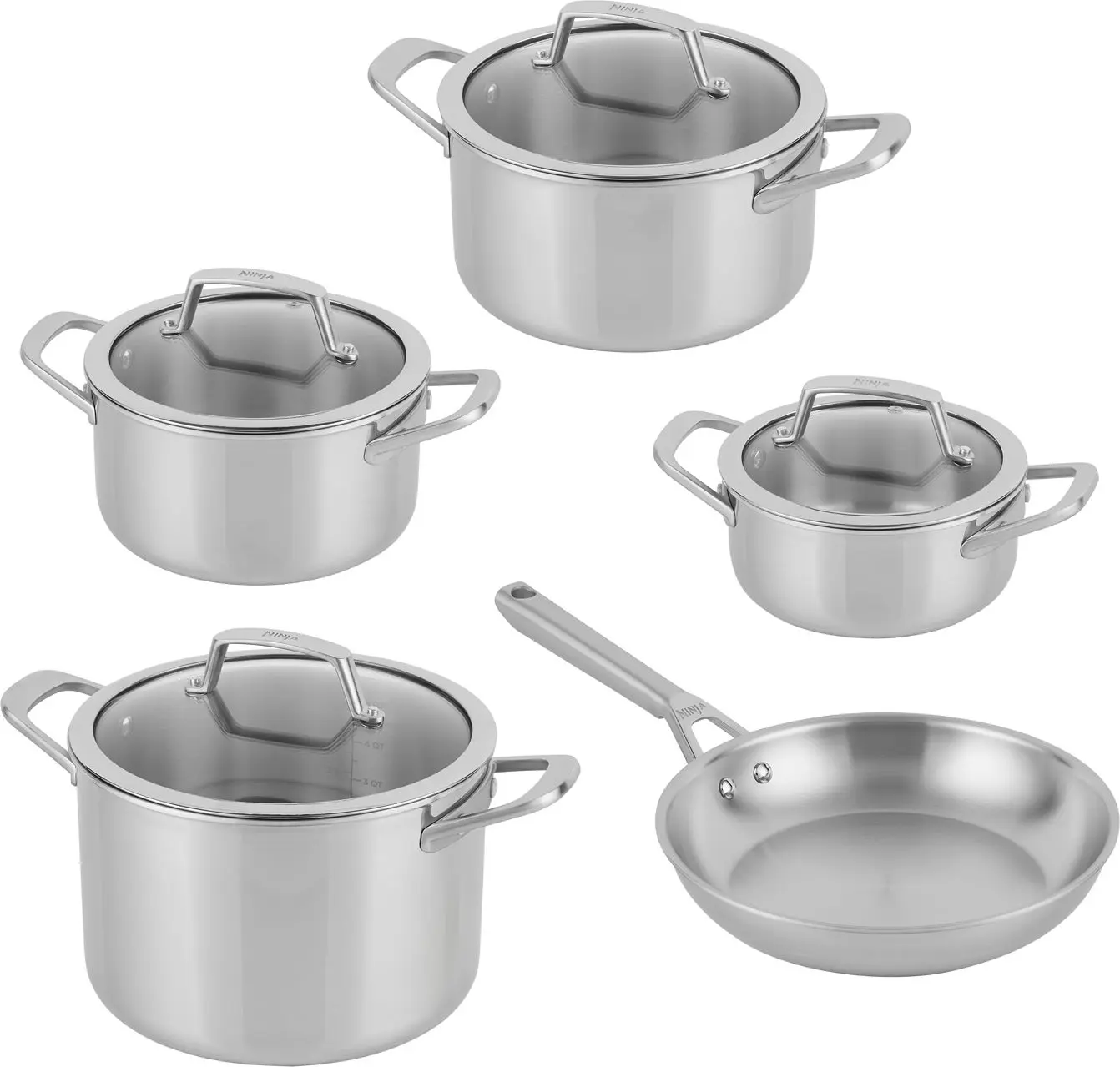 Ninja EverClad Set aus Edelstahl C95000DE 5-teilig ab 110,49 € inkl. Versand