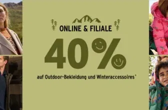 Ernsting’s family bietet 40 % Winterrabatt auf Outdoor-Bekleidung [Abzug im Warenkorb]