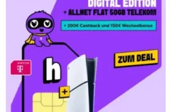 Telekom Allnet Flat mit PS5 Slim & 50GB 5G für 24,99€ mtl. – mit 350€ Bonus