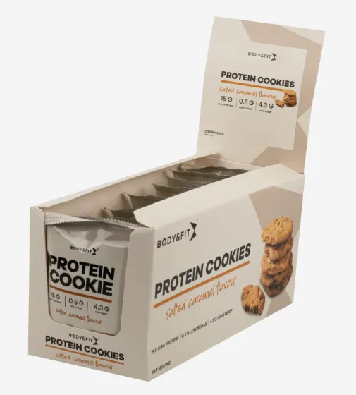 12er Pack Protein Cookies Salet Caramel von Body & Fit für 10,99€ inkl. Versand statt 18€