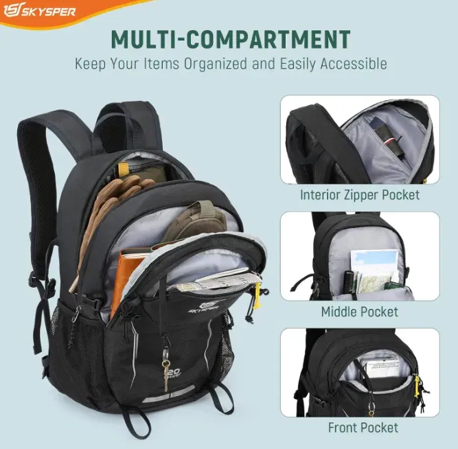 Schnäppchen, Deals Und Rabattcodes Des Tages: Skysper Leicht Wanderrucksack Klein Nachhaltig 20L Rucksack Mit Rückenbelüftung