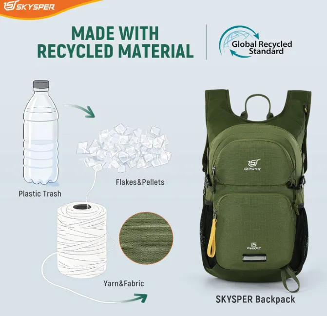 Schnäppchen, Deals Und Rabattcodes Des Tages: Skysper Rucksack Wandern 15L - Leichter Tagesrucksack Aus Recyceltem Material