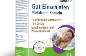 SUNLIFE Melatonin Kapseln hochdosiert - Stück - Melatonin 1mg Kapseln mit Zitronenmelisse-Extrakt - Gut Einschlafen Kapseln für Erwachsene - hochwertiges Schlafmittel - ideal bei Jetlag für 2,59 € inkl. Prime-Versand (statt 4,99 €)