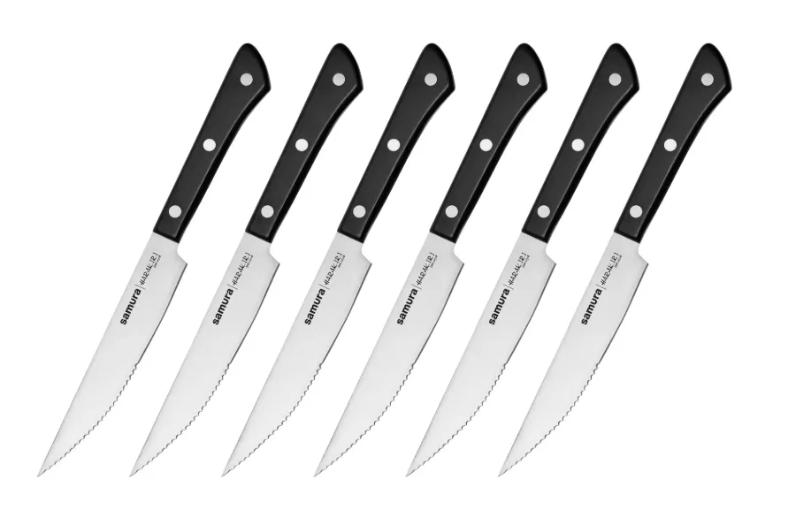 Samura Harakiri Steakmesser (Set 6-teilig) für 25,90 € inkl. Versand (statt 48,99 €)