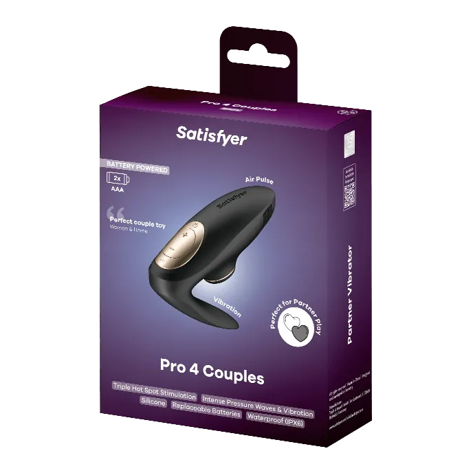 EisDE: Satisfyer Pro 4 Couples Partnervibrator mit Druckwellen & 6 Gratisartikel für 0,00 € (MBW 19,95 €)