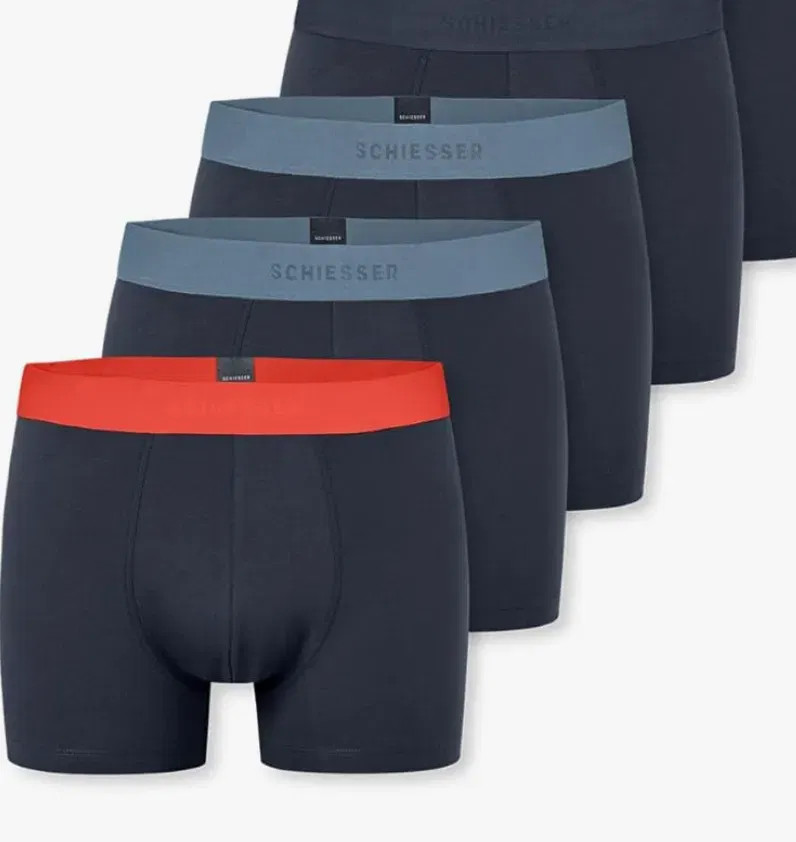 Schiesser Herren 5 PACK Boxershorts Bio Baumwolle für 29,95 € inkl. Prime-Versand (statt 39,99 €)