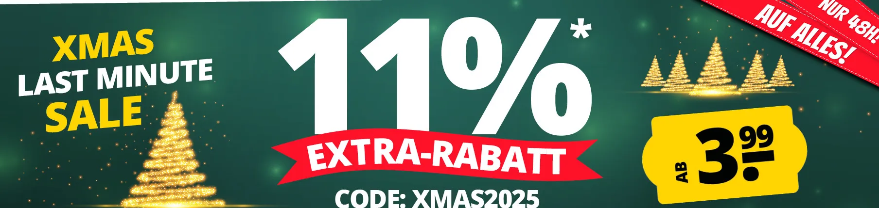 SportSpar X-Mas Last Minute Sale: Bis zu 70 % Rabatt (Teile ab 3,99 € zzgl. Versand)+ 11% Extra