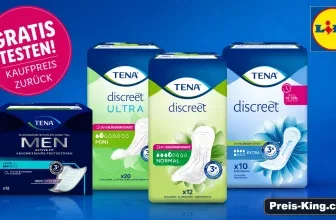TENA Gratis-Testen-Aktion bei Lidl mit ausgewählten TENA Discreet und TENA Men Produkten