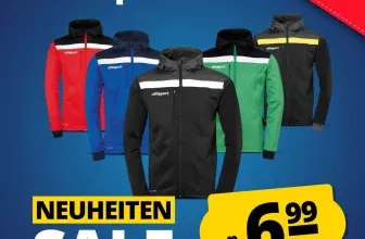 Uhlsport Offense Herren Trainingsjacke (6 Farben, Gr. M bis 5XL) für 11,94 € inkl. Versand