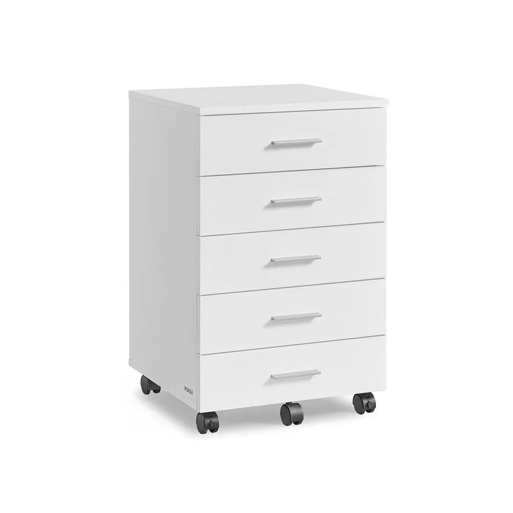 VASAGLE Mobiler Rollcontainer mit fünf Schubladen für 41,99 € inkl. Versand
