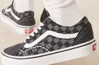 Schnäppchen, Deals und Rabattcodes des Tages: Vans Old Skool EK Strick Sneaker in Schwarz Grau mit Schachbrettmuster