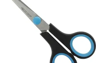 Schnäppchen, Deals und Rabattcodes des Tages - Westcott Easy Softgrip Schere mit rostfreien Klingen und blau-schwarzem Kunststoffgriff