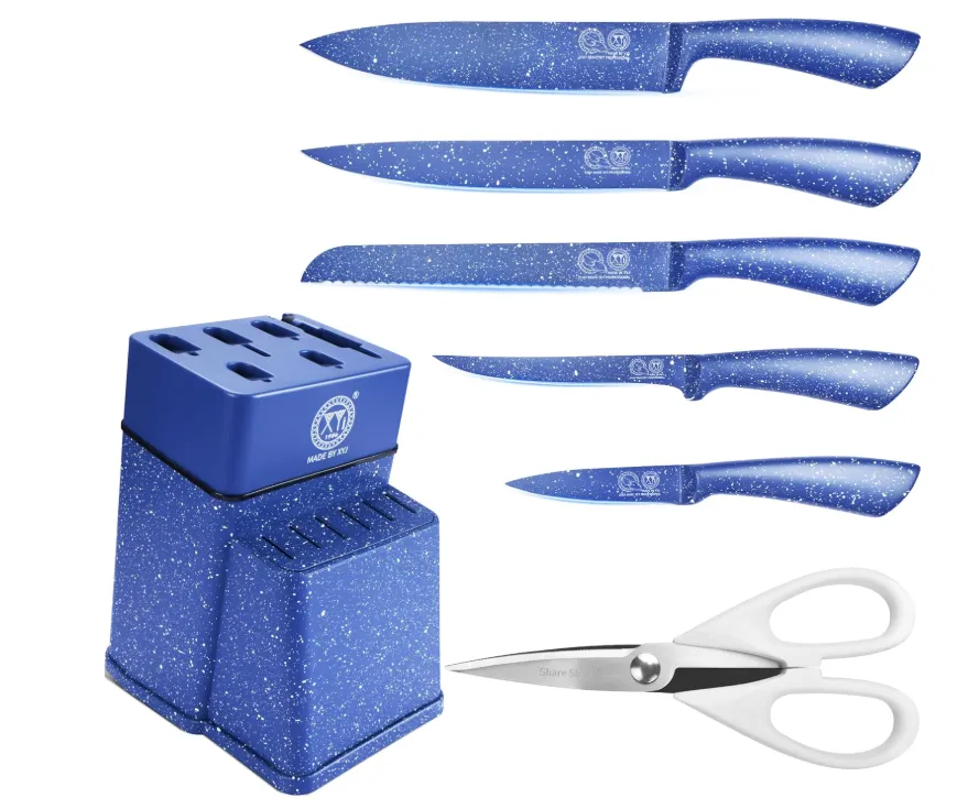 Schnäppchen, Deals Und Rabattcodes Des Tages - Xyj Authentic Since 1986 Stainless Steel Kitchen Knives Set With Knife Holder