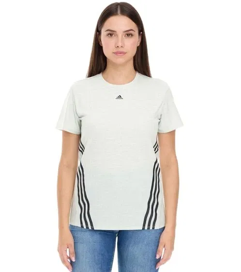 adidas Damen Sport-Shirt Rundhals HK6976 (Gr. XS bis L Grün/Schwarz) für 11,98 € inkl. Versand (statt 25,16 €)