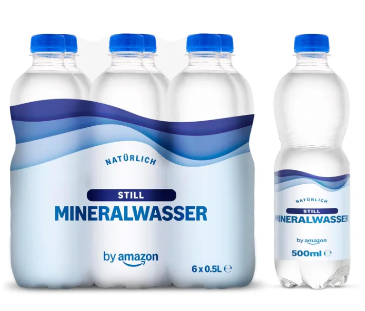 by Amazon Mineralwasser Still (6x500ml) für 1,25 € inkl. Prime-Versand zzgl. Pfand (statt 2,09 €)