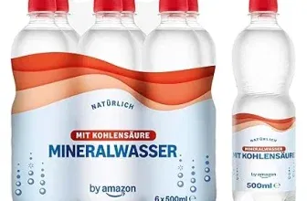 by Amazon Natürliches Mineralwasser mit Kohlensäure (6x500ml) für 1,05 € inkl. Prime-Versand zzgl. Pfand (statt 2,05 €)