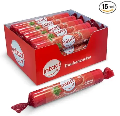 intact Traubenzucker (Erdbeere) 100% Vegan (15x40g) ab 11,91 € inkl. Prime-Versand (statt 17,00 €)