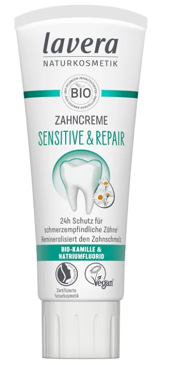 lavera Zahncreme Sensitive & Repair (75ml) ab 2,93 € inkl. Prime-Versand (statt 3,85 €)