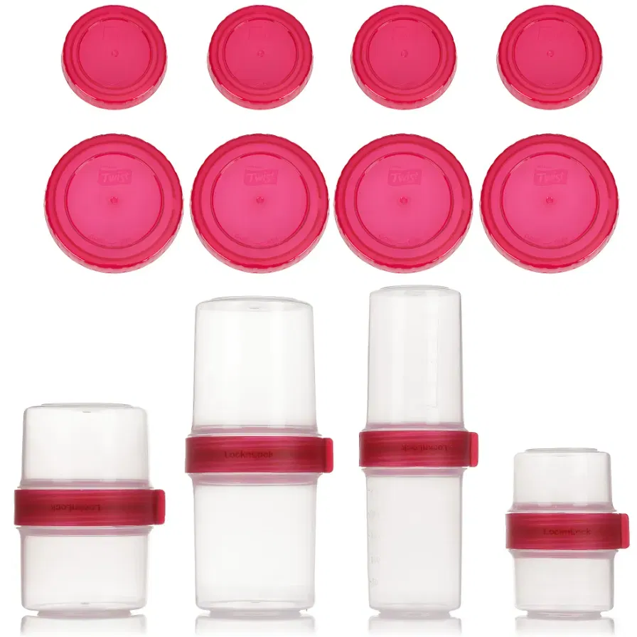 LocknLock 8 Frischhaltedosen inkl. 4 Twist-Lid Verbindungsdeckel (Gesamtvolumen 2,8L) für 5,94 € inkl. Versand (statt 19,99 €) NEUKUNDE