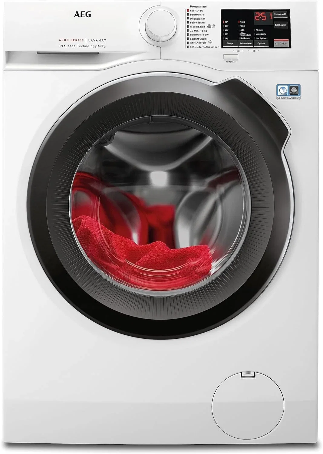 AEG Waschmaschine L6AMZ48FL (8 kg, 1400 U/min, EEK A)