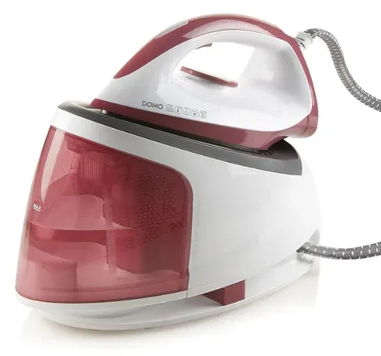 DOMO DO7114S Dampfbügelstation (5 Bar – Keramiksohle – 2400W – Rot/Weiß) für 41,11 € inkl. Prime-Versand (statt 56,00 €)