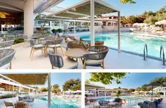 Luxusurlaub Chalkidiki/Griechenland: 6 Tage im 5* Athena Pallas Village Deal mit Vollpension, Suite, Flug & Extras ab 434€