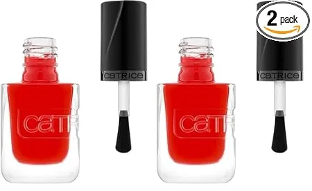 Catrice Gel Affair Nail Lacquer Nagellack Nr. 016 Rot Langanhaltend Einfach Zu Entfernen Glaenzend Vegan Ohne Mikroplastikpartikel Ohne Konservierungsstoffe Ohne Parfuem 2Er Pack