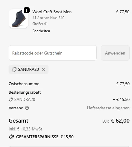 Schnäppchen, Deals Und Rabattcodes Des Tages - Checkout Im Giesswein Shop