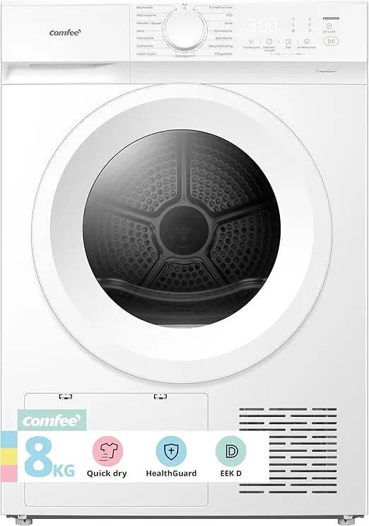 Comfee Wärmepumpentrockner CD08EHP05W (8kg, EEK D) für 382,49 € inkl. Versand