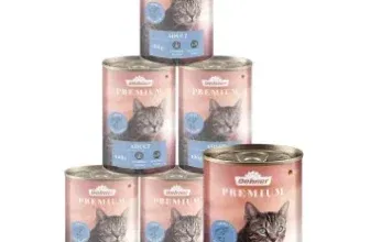 Dehner Premium Katzenfutter Nassfutter getreidefrei (6x400g Lachs) ab 7,64 € inkl. Prime-Versand (statt 12,00 €)