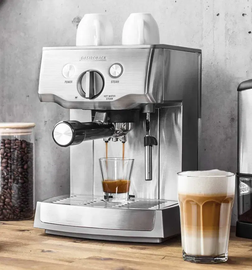 Gastroback 42709 Design Espresso Pro Espressomaschine mit Siebträger