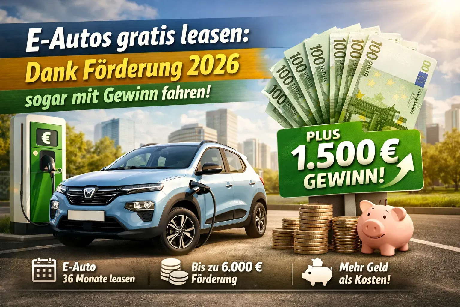 KRASS! E-Autos gratis leasen: Dank Förderung 2026 sogar mit Gewinn fahren