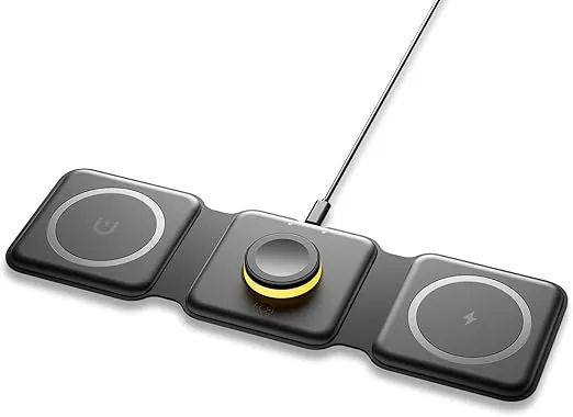 ESSAGER Wireless Charger 3 in 1 qi Ladestation (2 Farben) für 13,99 € inkl. Prime-Versand (statt 23,99 €)