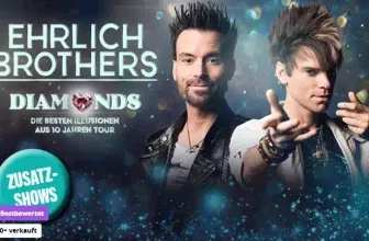 Ehrlich Brothers: Diamonds Tour (u. a. in München Dortmund Berlin Hamburg Leipzig – PK3) für 74,99 € inkl. Versand (statt 112,55 €)
