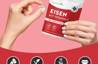 Schnäppchen, Deals und Rabattcodes des Tages - Eisentabletten mit 40 mg Eisen & Vitamin C - 180 vegane Tabletten