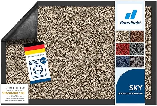 Floordirekt Schmutzfangmatte Rhine – waschbare Fußmatte  (40 cm x 60 cm) für 1,19 € inkl. Versand (statt 8,00 €)