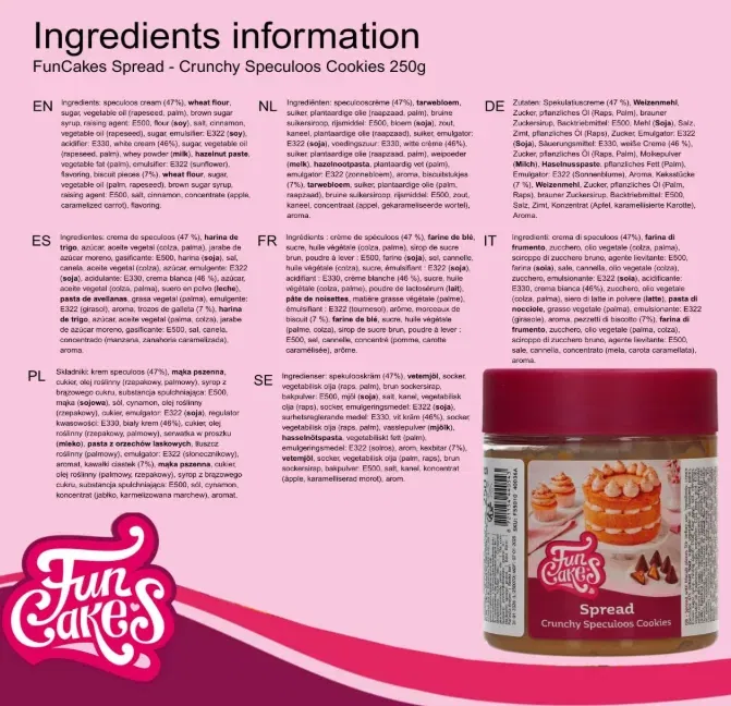 Schnäppchen, Deals Und Rabattcodes Des Tages - Funcakes Spread Crunchy Speculoos Cookies Aufstrich