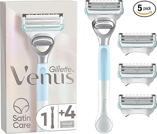 Gillette Venus Rasierer Damen für den Intimbereich (mit 4 Ersatzklingen) ab 13,25 € inkl. Prime-Versand (statt 18,99 €)